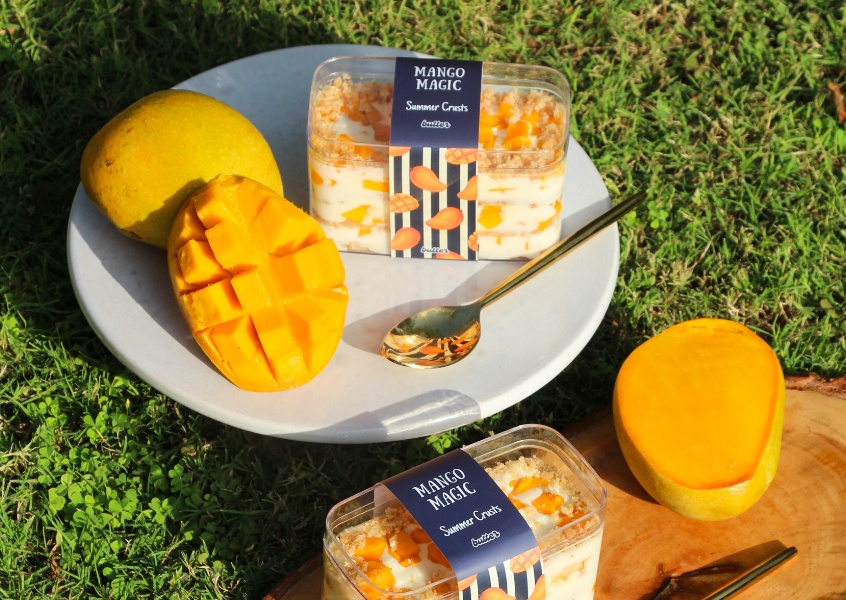 Mango Summer Crust - Specials from Butter Bakery in Jaipur. The Mango Summer Crust is built on a buttery coconut sablé, topped with light, a