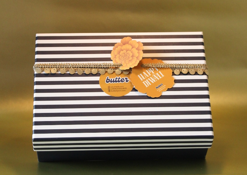 The Festive Spread - Gift Boxes from Butter Bakery in Jaipur. A little bit of sweet. A little bit of savoury. A whole lot of festive feels.